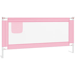 Vidaxl - Barrière de sécurité de lit d'enfant Rose 190x25 cm Tissu