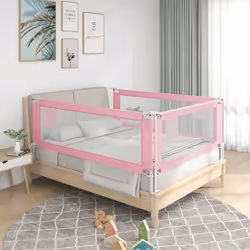 Cette barrière de lit offre une protection optimale contre les chutes et assure de beaux rêves à votre enfant. Fabriquée en t ...