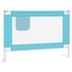 vidaXL Barrière de sécurité de lit enfant Bleu 90x25 cm Tissu - TU