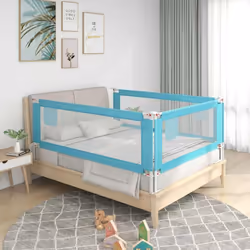 Cette barrière de lit offre une protection optimale contre les chutes et assure de beaux rêves à votre enfant. Fabriquée en t ...