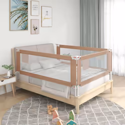 Cette barrière de lit offre une protection optimale contre les chutes et assure de beaux rêves à votre enfant. Fabriquée en t ...