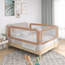 Cette barrière de lit offre une protection optimale contre les chutes et assure de beaux rêves à votre enfant. Fabriquée en t ...