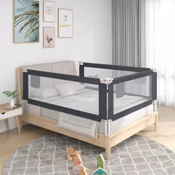 Cette barrière de lit offre une protection optimale contre les chutes et assure de beaux rêves à votre enfant. Fabriquée en t ...