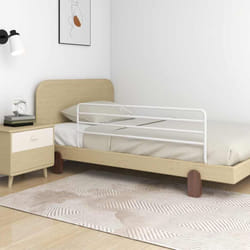 Vidaxl - Barrière de sécurité de lit d'enfant Blanc (76-137)x55 cm Fer