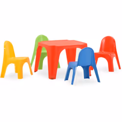 Description générale Cet ensemble de table et de chaises coloré pour enfants crée un espace idéal où vos enfants peuvent joue ...
