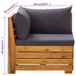 VidaXL 316247 banc de jardin Bois d'acacia - Vue supplémentaire 8