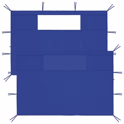 vidaXL Parois latérales de belvédère avec fenêtres 2 pcs Bleu