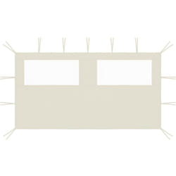 Vidaxl - Paroi latérale de belvédère avec fenêtres 4x2 m Crème