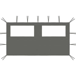Vidaxl - Paroi latérale de belvédère avec fenêtres 4x2 m Anthracite
