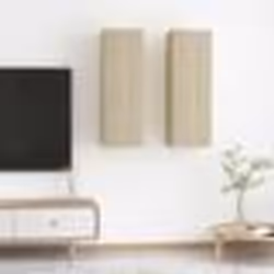 vidaXL Meubles TV 2 pcs Chêne sonoma 30,5x30x90 cm Bois d’ingénierie - TU