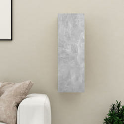vidaXL Meuble TV Gris béton 30,5x30x90 cm Bois d'ingénierie