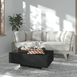 Vidaxl - Table basse Noir 85x55x31 cm Bois d'ingénierie