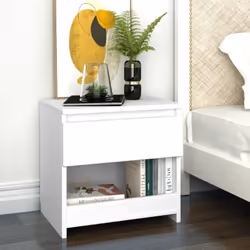 VidaXL 803443, Blanc, Bois, 400 mm, 300 mm, 390 mm, 1 pièce(s)