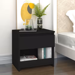 VidaXL 803445 Table de nuit et table de chevet Noir
