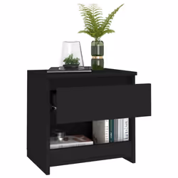 VidaXL 803445 Table de nuit et table de chevet Noir