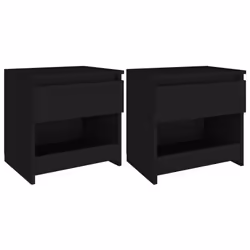 VidaXL 803446, Noir, Bois, 400 mm, 300 mm, 390 mm, 2 pièce(s)