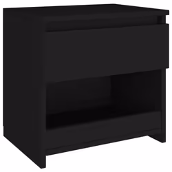 VidaXL 803446 Table de nuit et table de chevet Noir - Vue supplémentaire 4