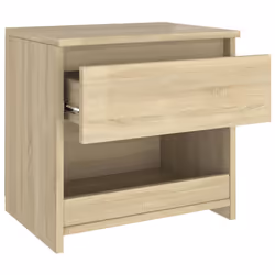 VidaXL 803449 Table de nuit et table de chevet Chêne - Vue supplémentaire 6