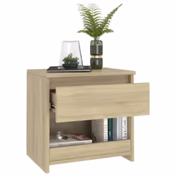 VidaXL 803450 Table de nuit et table de chevet Chêne