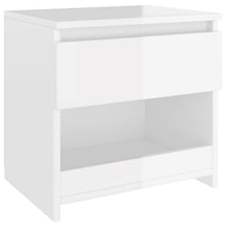 VidaXL 803455 Table de nuit et table de chevet Blanc