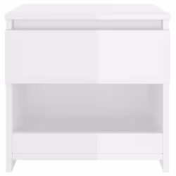 VidaXL 803455 Table de nuit et table de chevet Blanc - Vue supplémentaire 4