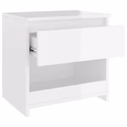 VidaXL 803455 Table de nuit et table de chevet Blanc - Vue supplémentaire 5