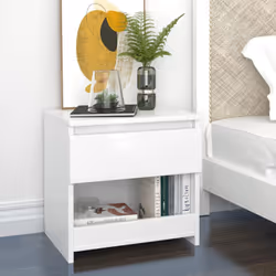 VidaXL 803456, Blanc, Bois, 400 mm, 300 mm, 390 mm, 2 pièce(s)
