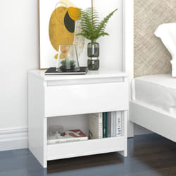 VidaXL 803456 Table de nuit et table de chevet Blanc