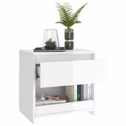 VidaXL 803456 Table de nuit et table de chevet Blanc