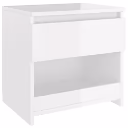 VidaXL 803456 Table de nuit et table de chevet Blanc