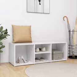 Ce banc de rangement pour chaussures, avec un design élégant, sera non seulement un excellent supplément à votre intérieur, m ...