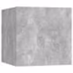 vidaXL Meuble TV mural Gris béton 30,5x30x30 cm - TU