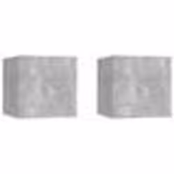 vidaXL Meubles TV muraux 2 pcs Gris béton 30,5x30x30 cm
