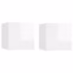 vidaXL Meubles TV muraux 2 pcs Blanc brillant 30,5x30x30 cm