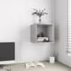 vidaXL Armoire murale Gris béton 37x37x37 cm Bois d’ingénierie - TU