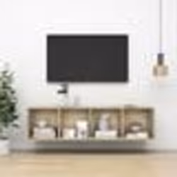 vidaXL Meuble TV mural Chêne sonoma 37x37x142,5 cm Bois d’ingénierie - TU