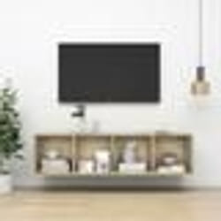 vidaXL Meuble TV mural Chêne sonoma 37x37x142,5 cm Bois d’ingénierie - TU