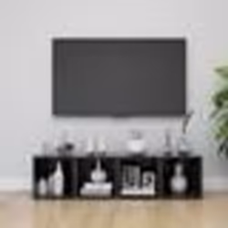 vidaXL Meubles TV 4 pcs gris 37x35x37 cm bois d’ingénierie - TU