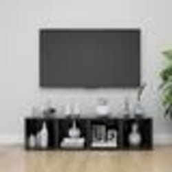 vidaXL Meubles TV 4 pcs gris 37x35x37 cm bois d’ingénierie - TU