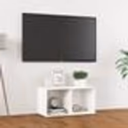 vidaXL Meuble TV blanc 72x35x36,5 cm bois d’ingénierie - TU