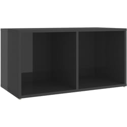 Vidaxl - Meuble tv gris brillant 72x35x36,5 cm bois d'ingénierie