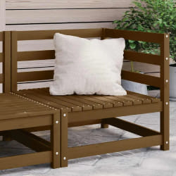 vidaXL Canapé d'angle de jardin marron miel bois de pin solide - TU
