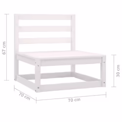 VidaXL 805666 banc de jardin Bois - Vue supplémentaire 6