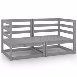 VidaXL 805692, Gris, Bois, Adultes et enfants