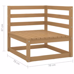 VidaXL 805693 banc de jardin Bois - Vue supplémentaire 7