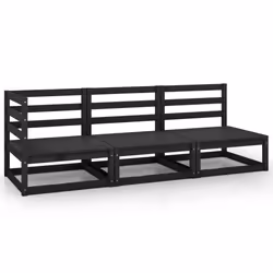 VidaXL 805709, Noir, Bois, Adultes et enfants
