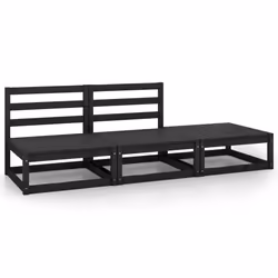 VidaXL 805714, Noir, Bois, Adultes et enfants