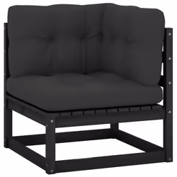 VidaXL 805719, Noir, Bois, Tissu, Polyester, Adultes et enfants, 700 mm, 700 mm, 670 mm