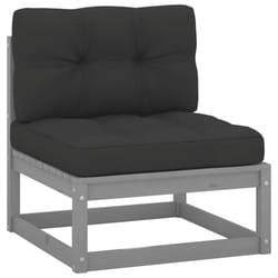 VidaXL 805722 banc de jardin Bois, Tissu, Polyester