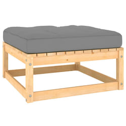 VidaXL 805725 banc de jardin Bois, Tissu, Polyester
